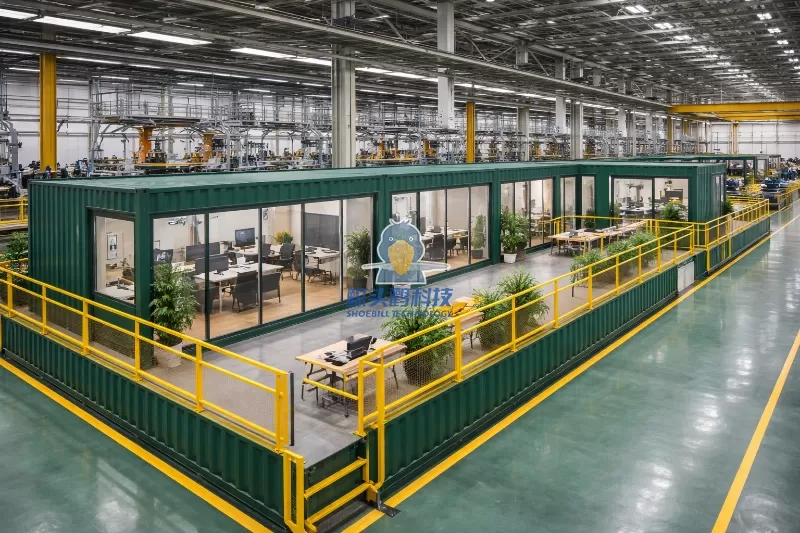 कंटेनर कार्यालय क्षेत्र योजना